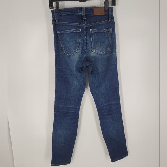 Madewell Hayes Wash 10" High Riser Skinny Skinny Jeans 24 - Picture 5 of 9